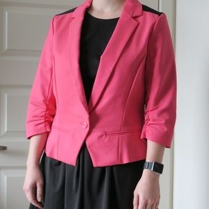 Nicole Miller Pink Fitted Blazer